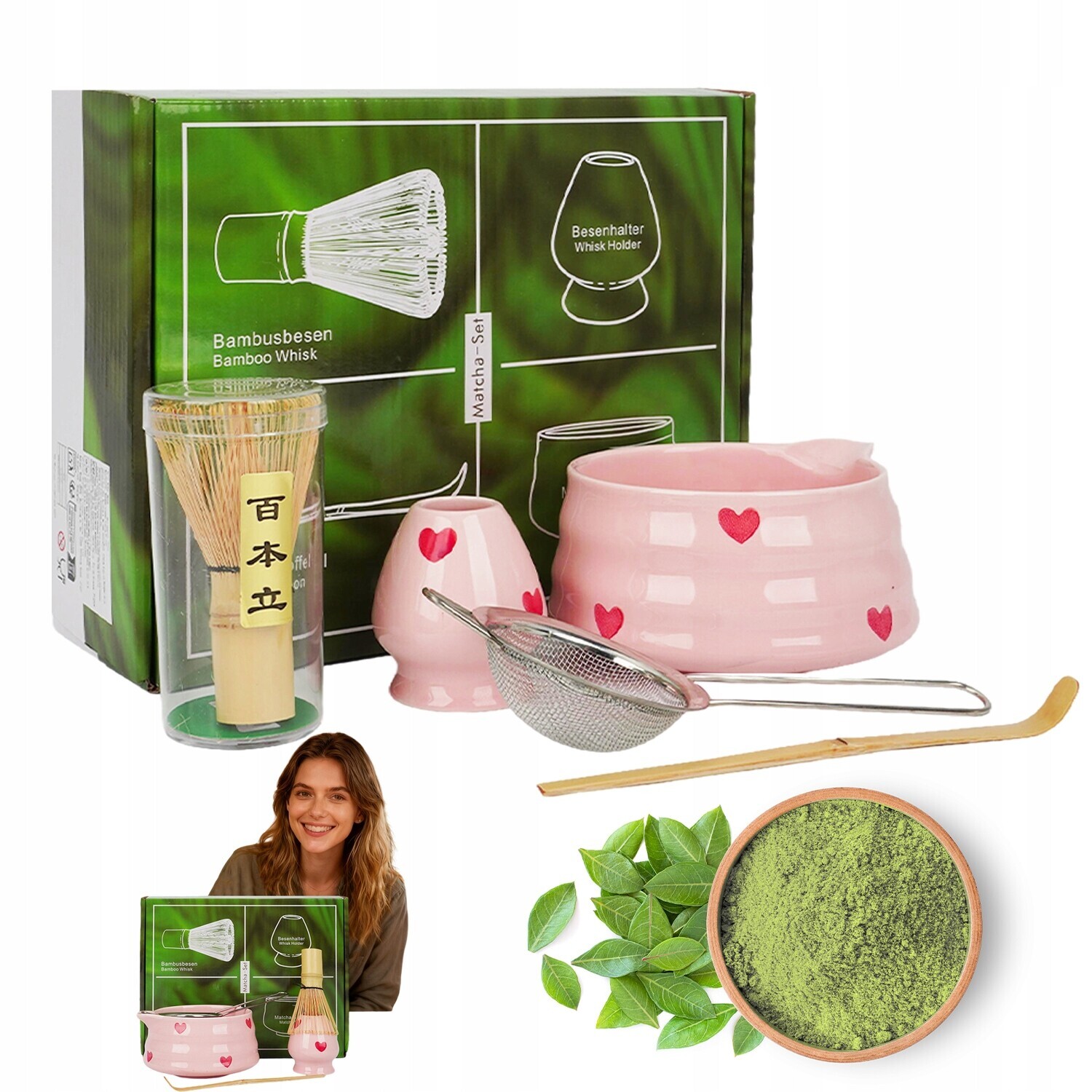 Sada Na Přípravu Čaje Matcha S Vysoce Kvalitní Mísou Pro Začátečníky