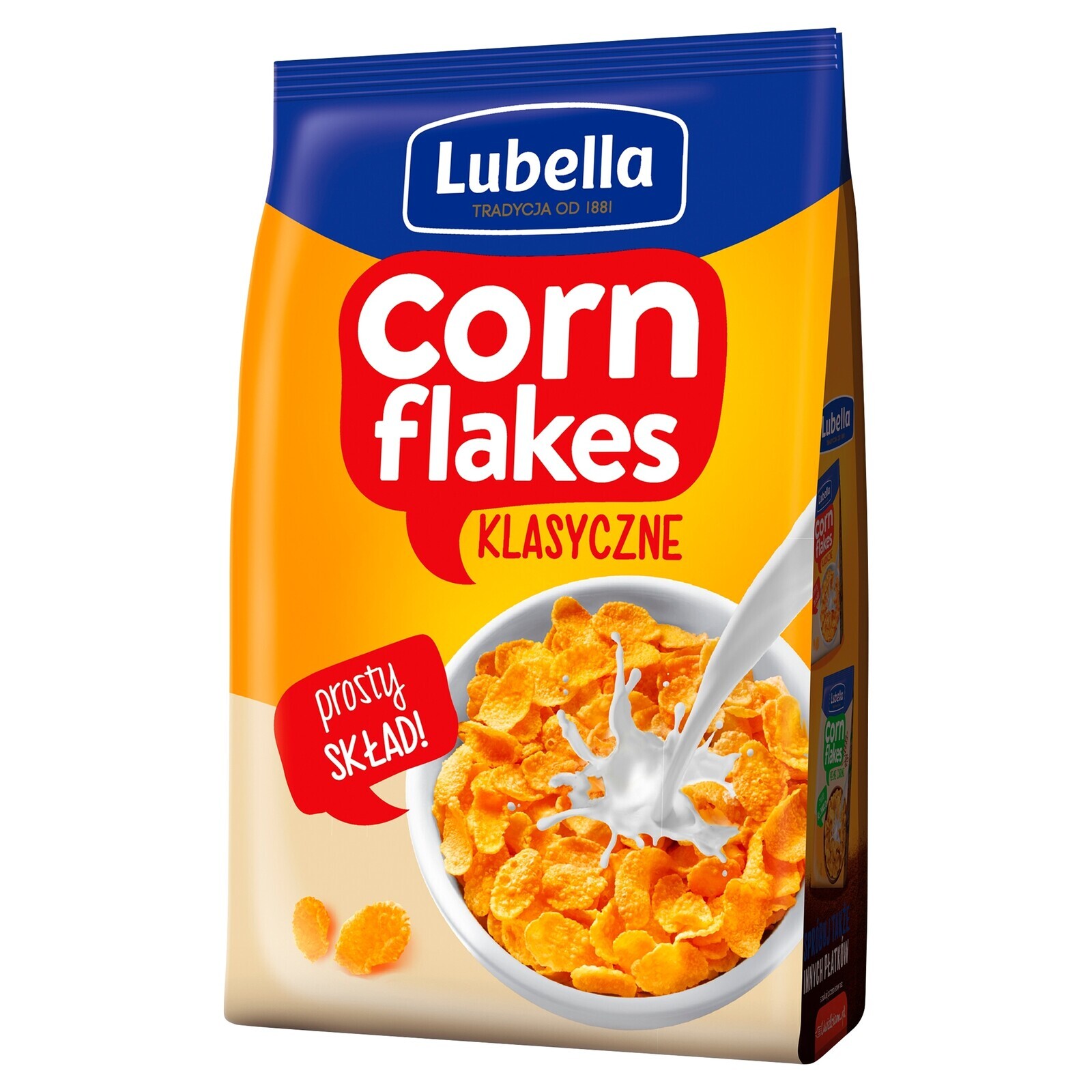 5x Lubella Corn Flakes Kukuřičné vločky 500 g