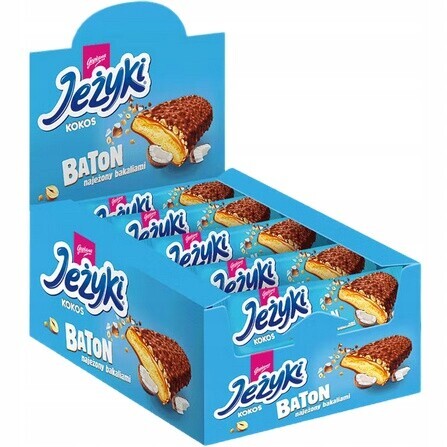 Tyčinka Jeżyki Čajník z karamelek Kokos Lískový Ořech Křupky 30g 35 kusů