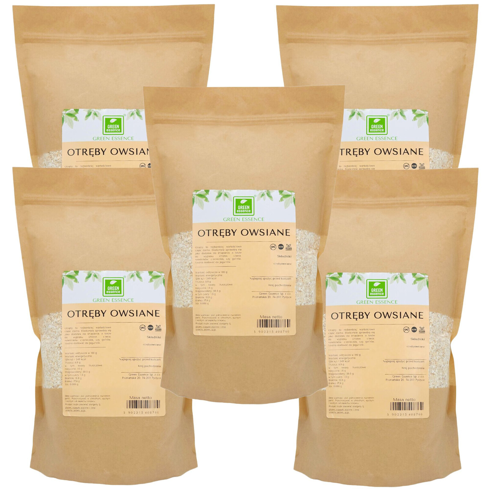 Ovesné otruby Přírodní a zdravé přísady do chleba k snídani a chlebu