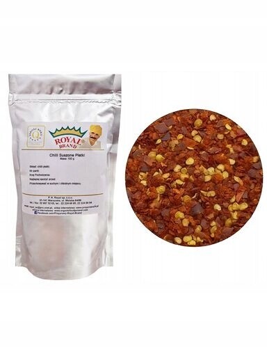 6 x Royal Brand chilli Grys drcené vločky 100G Ostré