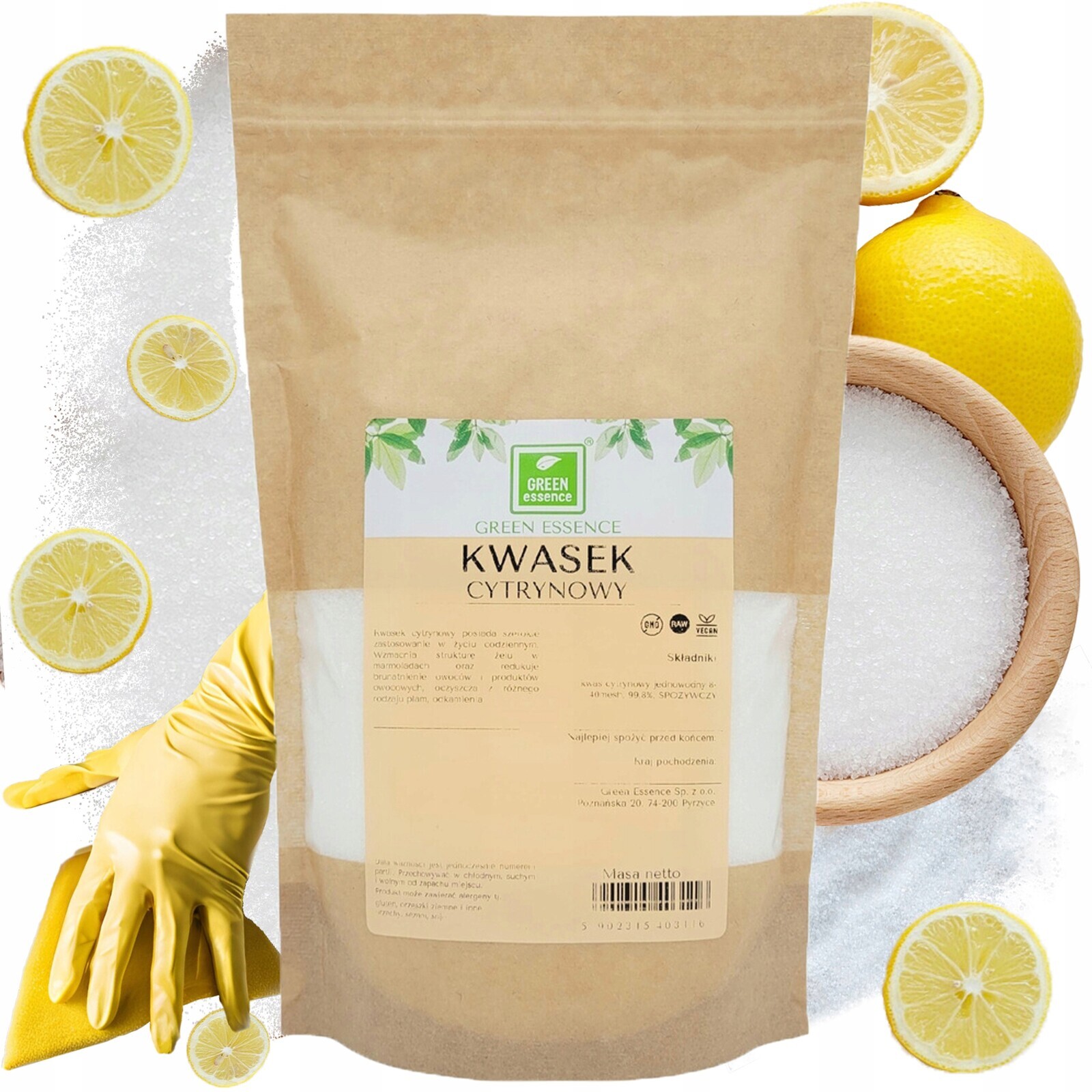 Velký set Kyselina Citrónová Kyselina Čistý dům 5 kg