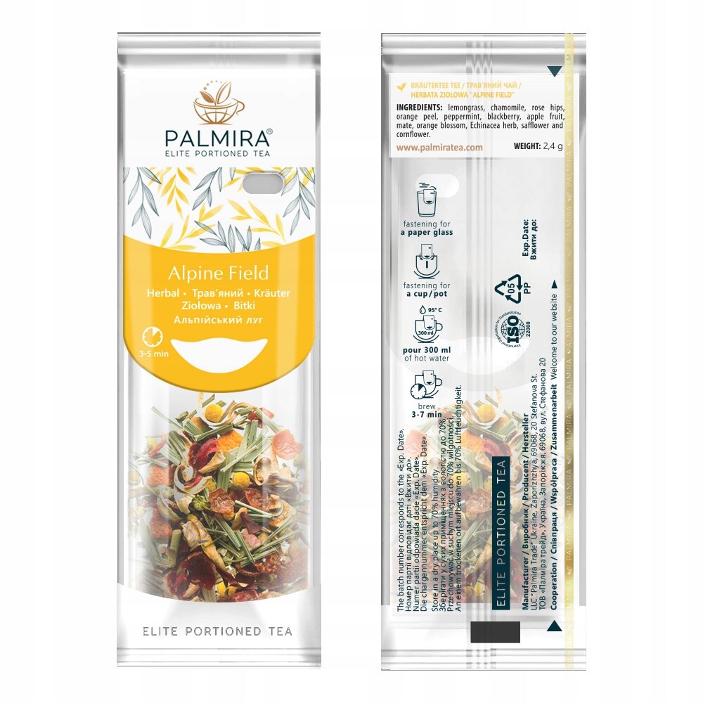 Čaj v sáčcích Palmira Alpine Field 10 sáčků