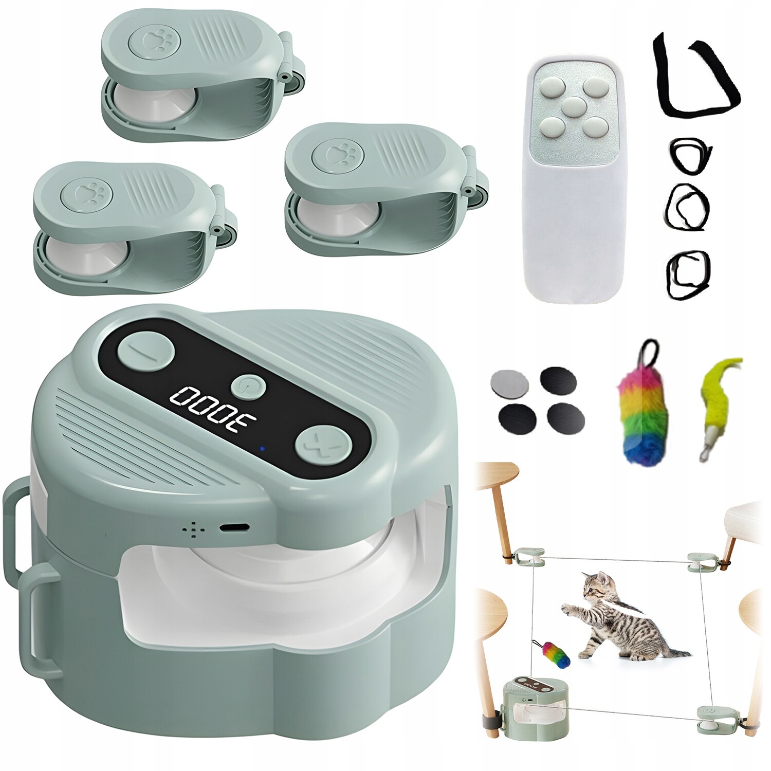 Interaktivní Hračka Pro Kočky Se Zvukem Ptáka, Usb Nabíjení Je Odolné