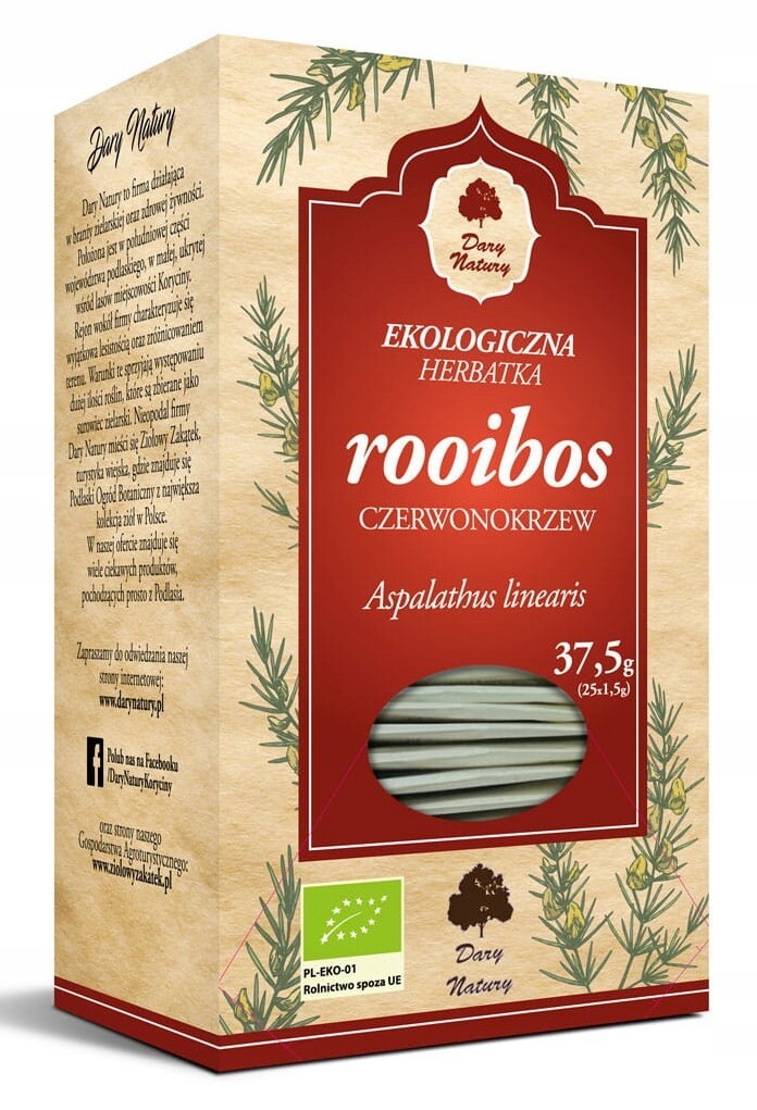 Organický Čaj Rooibos (25 x 1,5 g) 37,5 g Dary Natury