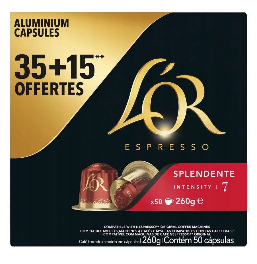 L'or Splendente Kapsle Nespresso 50 Ks 260G