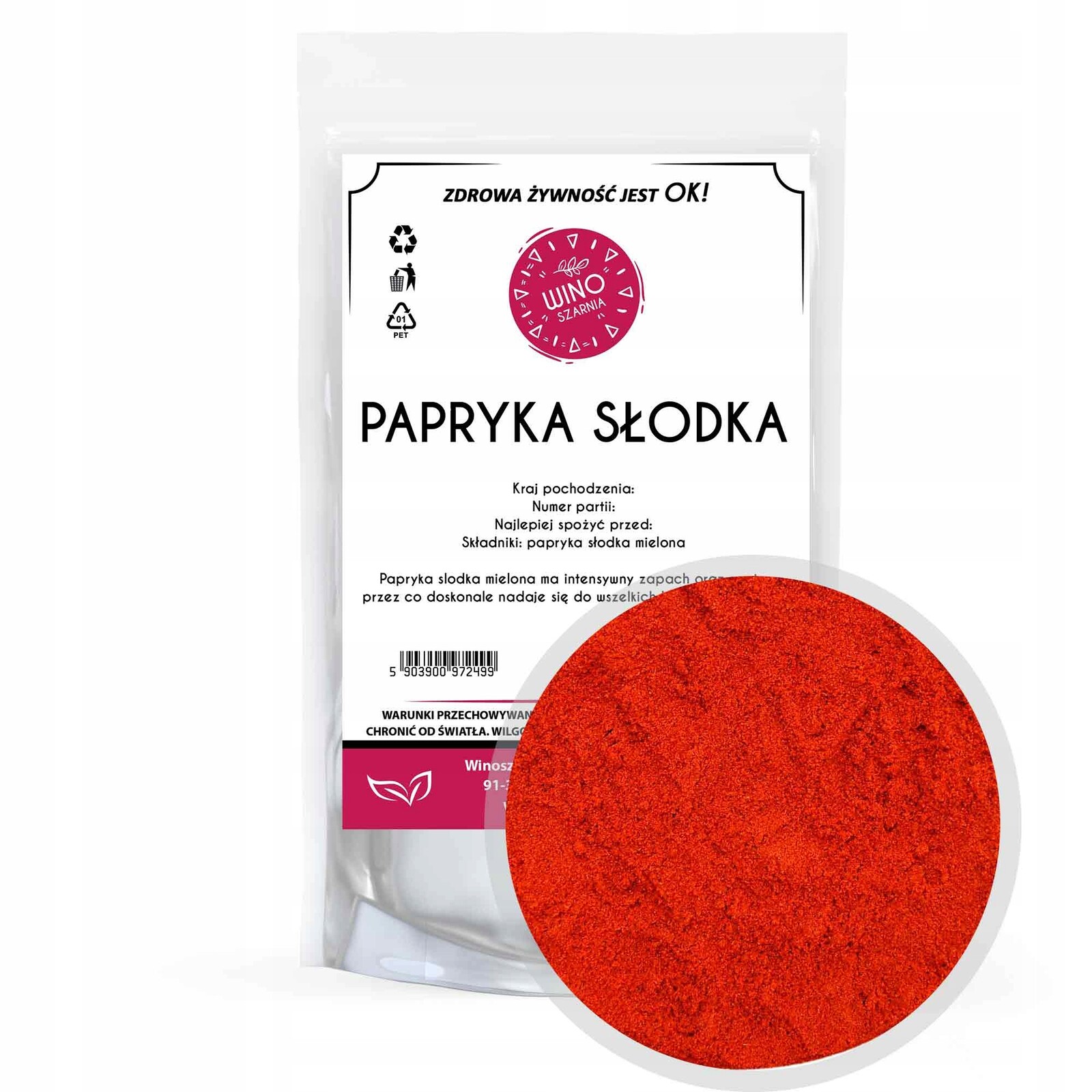 6 x Winoszarnia Paprika sladká mletá 200 g Španělsko