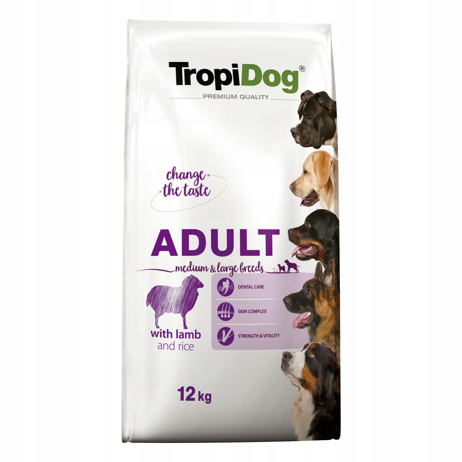 TropiDog krmivo suché jehněčí 12 kg