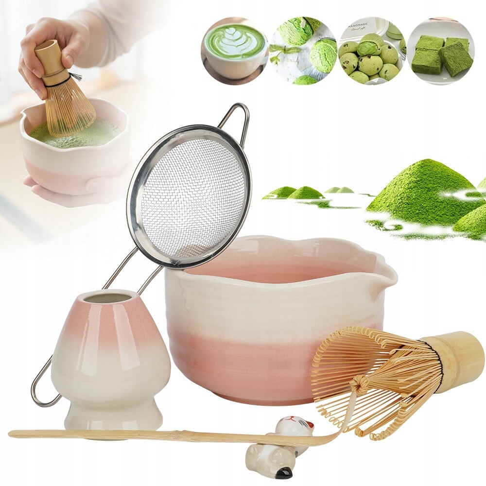 Dárková Sada Matcha 6 Prvků Chawan Chasen Chashaku