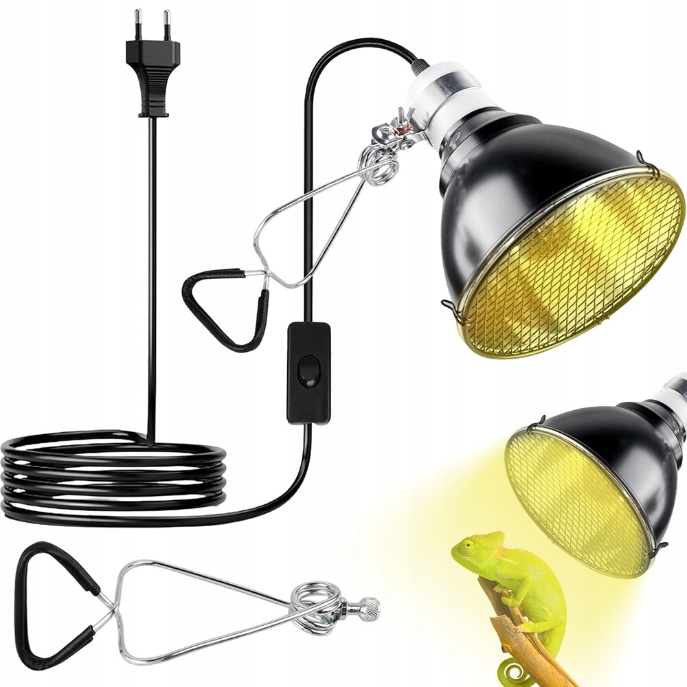 Otočná 360° topná lampa s efektivním odrazem pro žáby