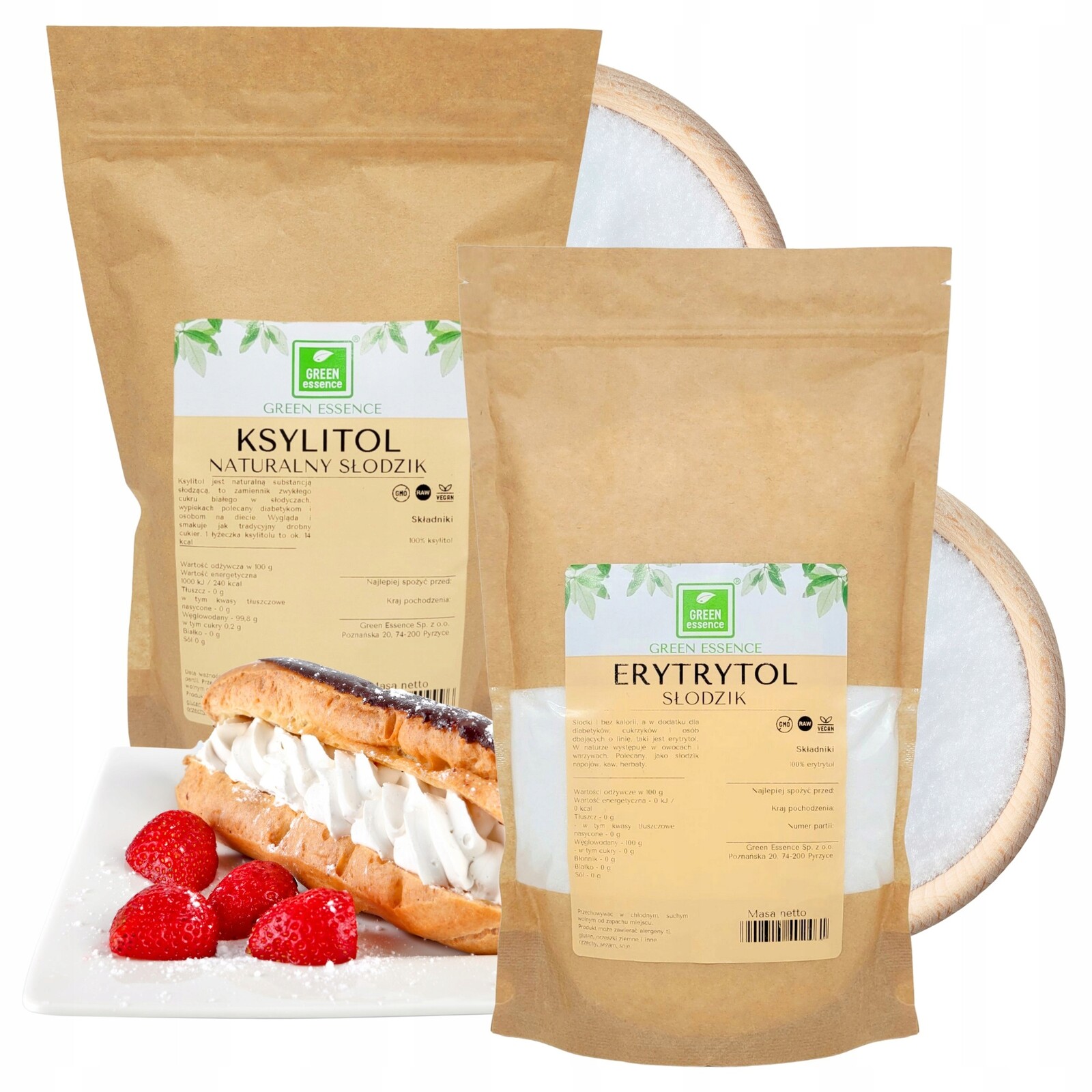 Erythritol Xylitol sladidlo mix Sada 2 x 1 kg Keto
