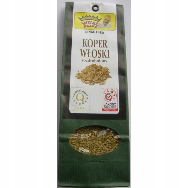 6 x Royal Brand fenykl Italský drcený, zelený 40 g