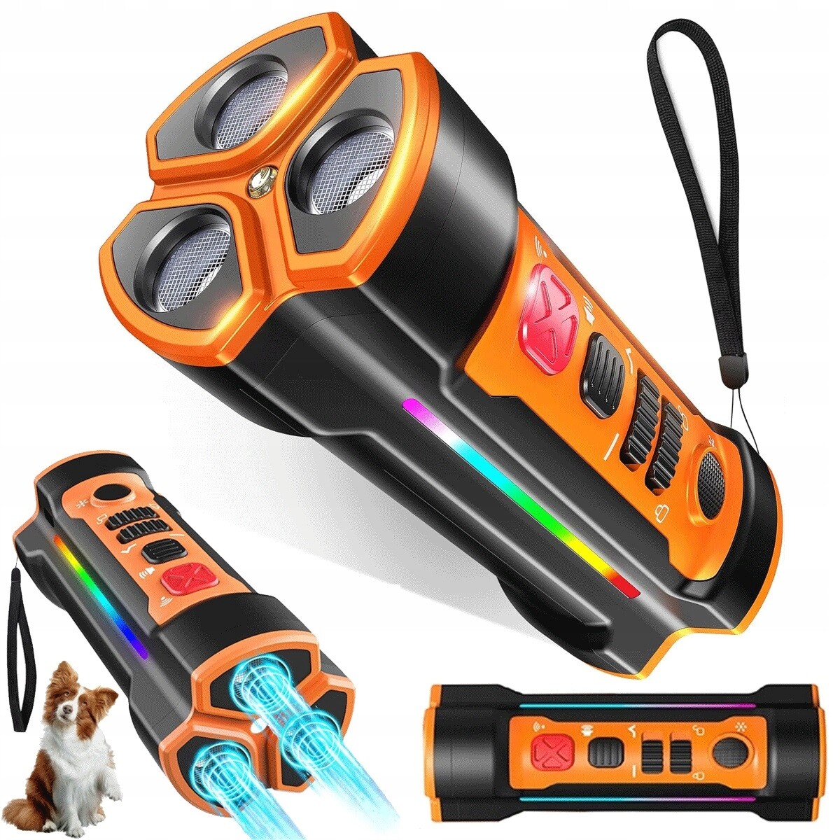 Zařízení Proti Štěkání Led Ultrazvukové 25 Khz Dosah 16.8 M