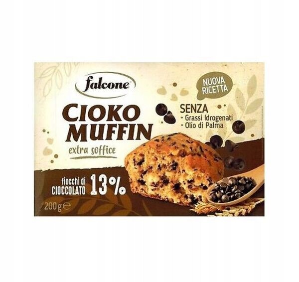 5 x Bábovky s kousky čokolády Muffin Cioko 200 g Falcone