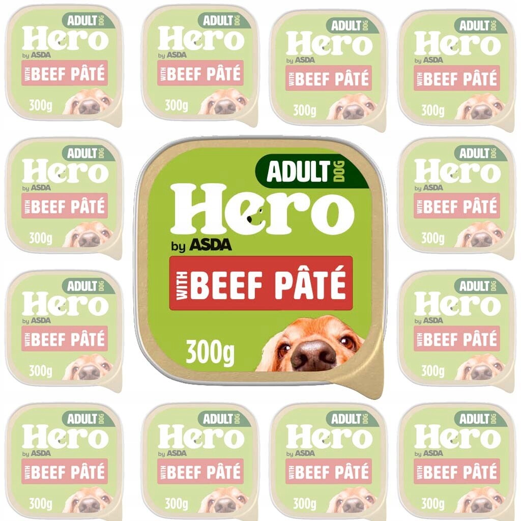 Vlhké Krmivo pro psy 36 ks x 300 g Paštikový tác Hovězí maso