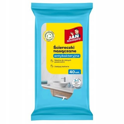 Antibakteriální utěrky 40ks – univerzální do domácnosti, kuchyně, koupelny