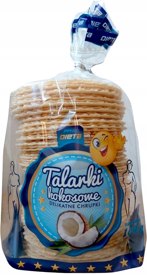 Talarky Wafelka s kokosovou příchutí Dieta 100 g x 15 Kusů