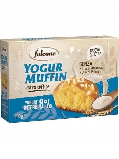 4x Jogurtové muffiny Muffin Yogurt (4x50 g) 200 g Falcone