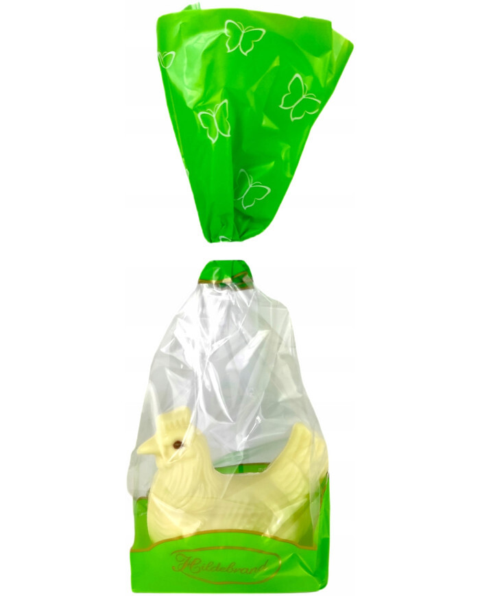 Velikonoční slepice z bílé čokolády Figurka Hildebrand 60 g 10 Kusů