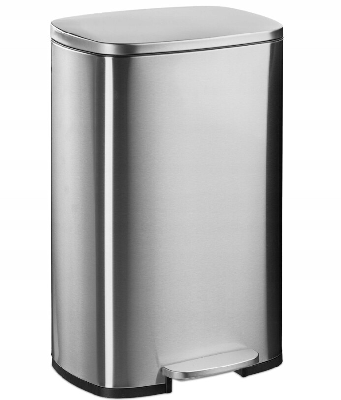 Odpadkový koš 50 l do kuchyně stříbrný Relaxdays/ R197