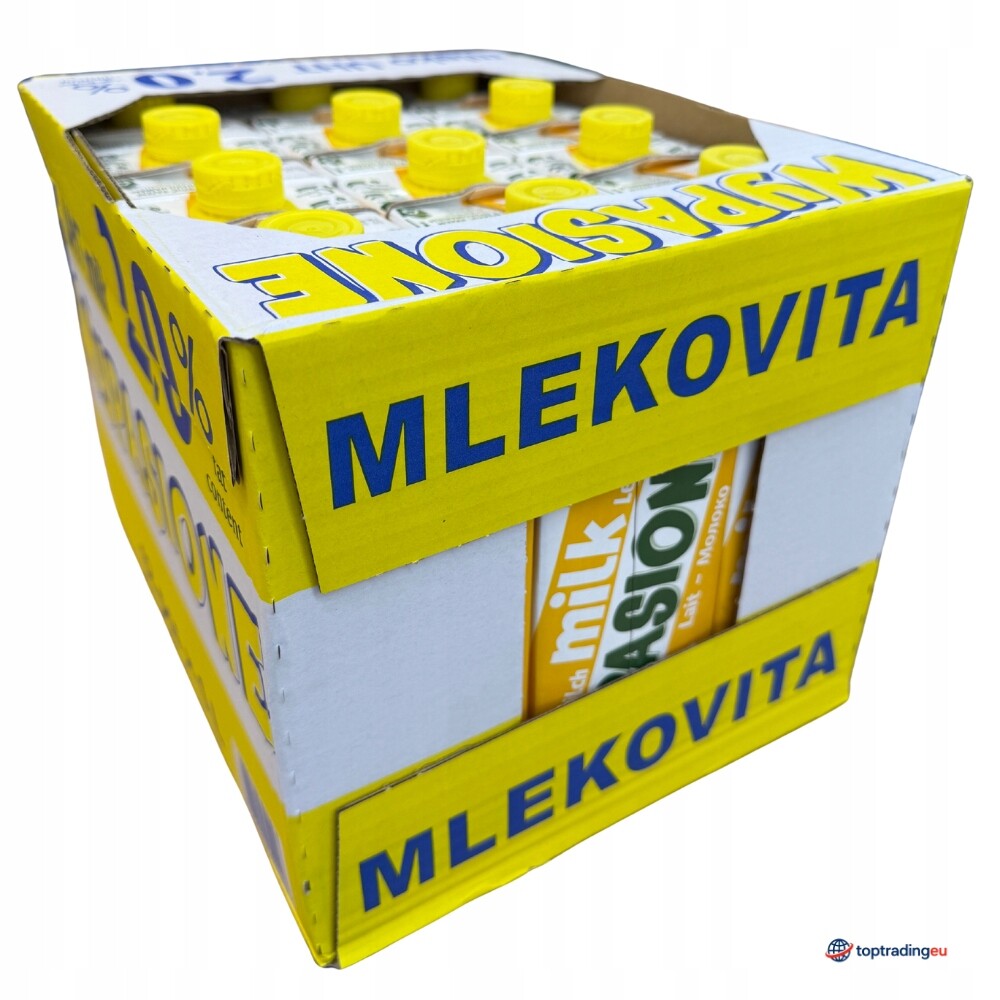 Mléko Mlekovita 2% 12x1L Karton Vypasené