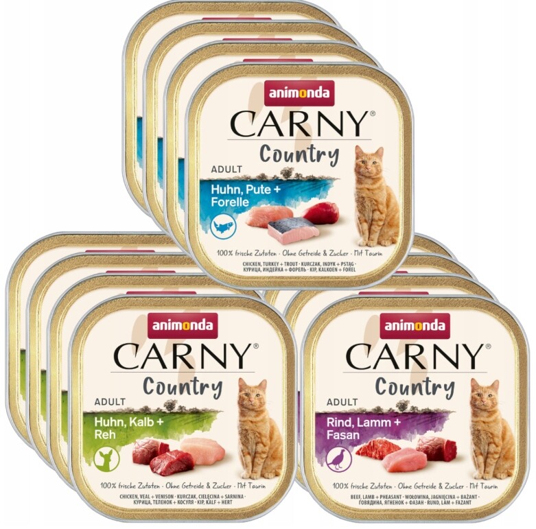 Animonda Carny Country krmivo pro kočky MIX Chutí 24x100 g