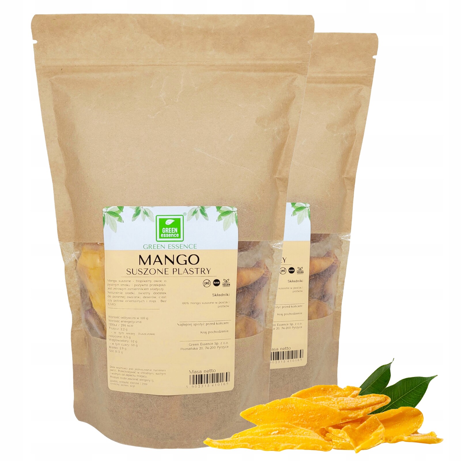 Mango Sušené vločky Bez Cukru 1 kg Lahodná Svačinka