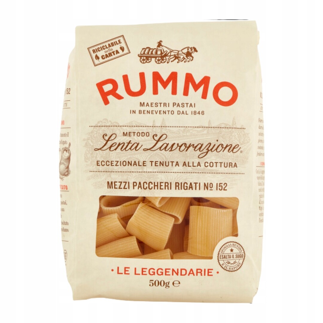 5 x Těstoviny Mezzi Paccheri n. 152 500 g Rummo