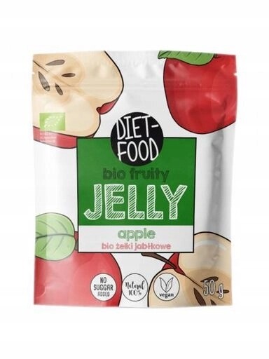 4x Diet-Food Želé Bonbony s příchutí jablka 50 g Bio