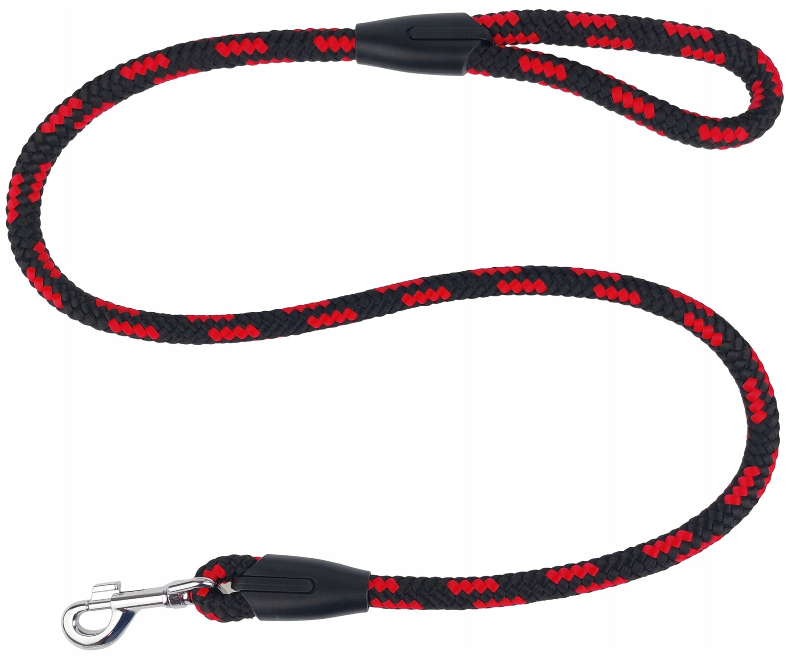 Champion Vodítko pro psa Tradiční lanko 1,2 m/1,4 cm Černo červená