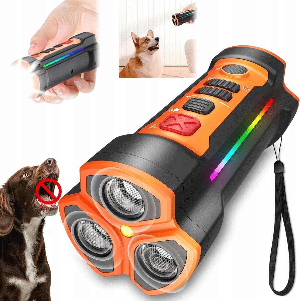 Ultrazvukové Led Zařízení Proti Štěkání, Nabíjení Přes Usb 2 Hodiny