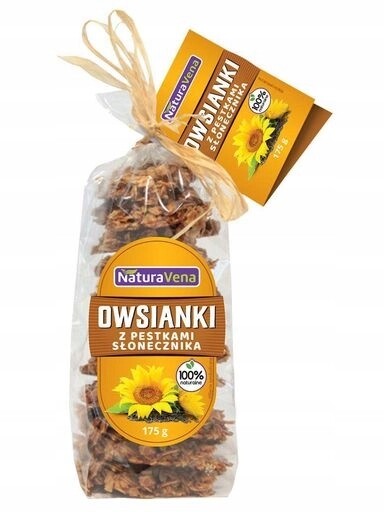 4 x Ovesné Sušenky S Slunečnicovými Semínky 175 g Naturavena