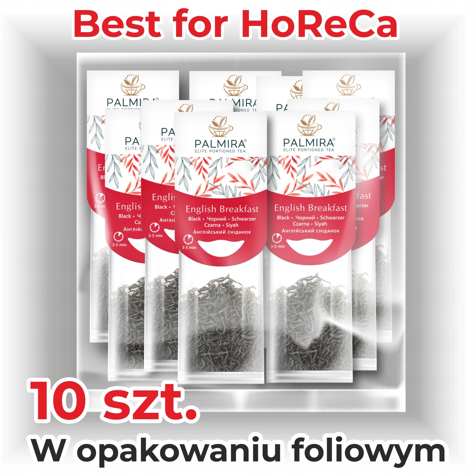 Čaj černý listový v sáčcích Palmira English Breakfast 10 sáčků
