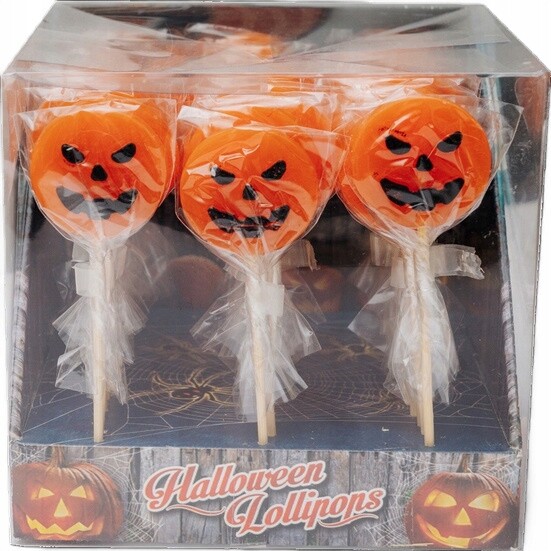 Lollipop Ideální na Halloween Lízátka ve tvaru dýně s ovocnou příchutí 20 g