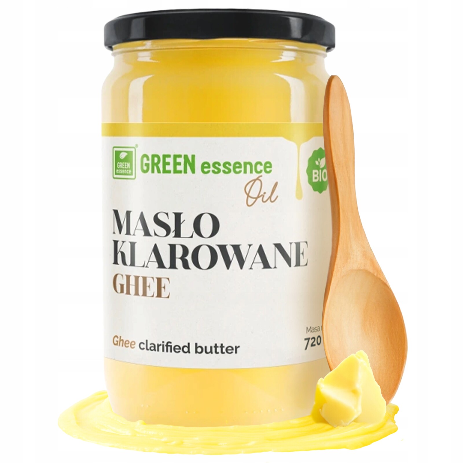 Klarované Máslo Ghee Bio přírodní do kávy 720 ml