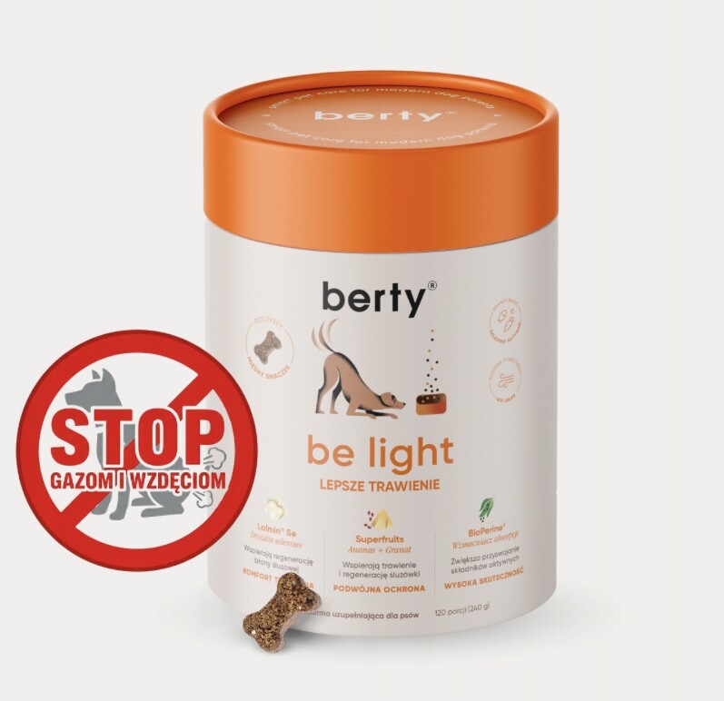 Gazy Nadýmání be light Doplněk pro psa Trávení Probiotikum Kachna