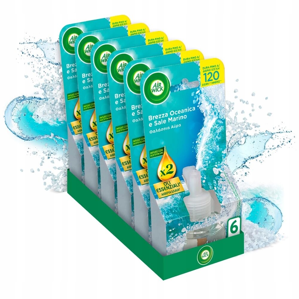 Air Wick náplně do difuzéru 5 ks, aroma oceánu a slunečnice