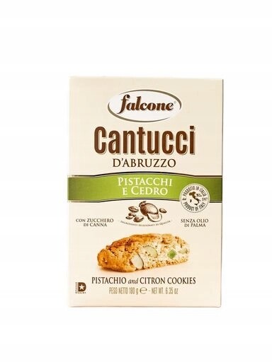 4x Italské cantuccini s pistáciemi 180 g Falcone