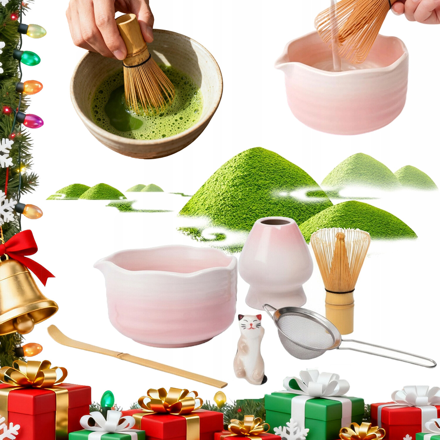 Matcha Sada Na Čaj 6 V 1 Milovníci Matchy Vysoká Kvalita Jako Dárek