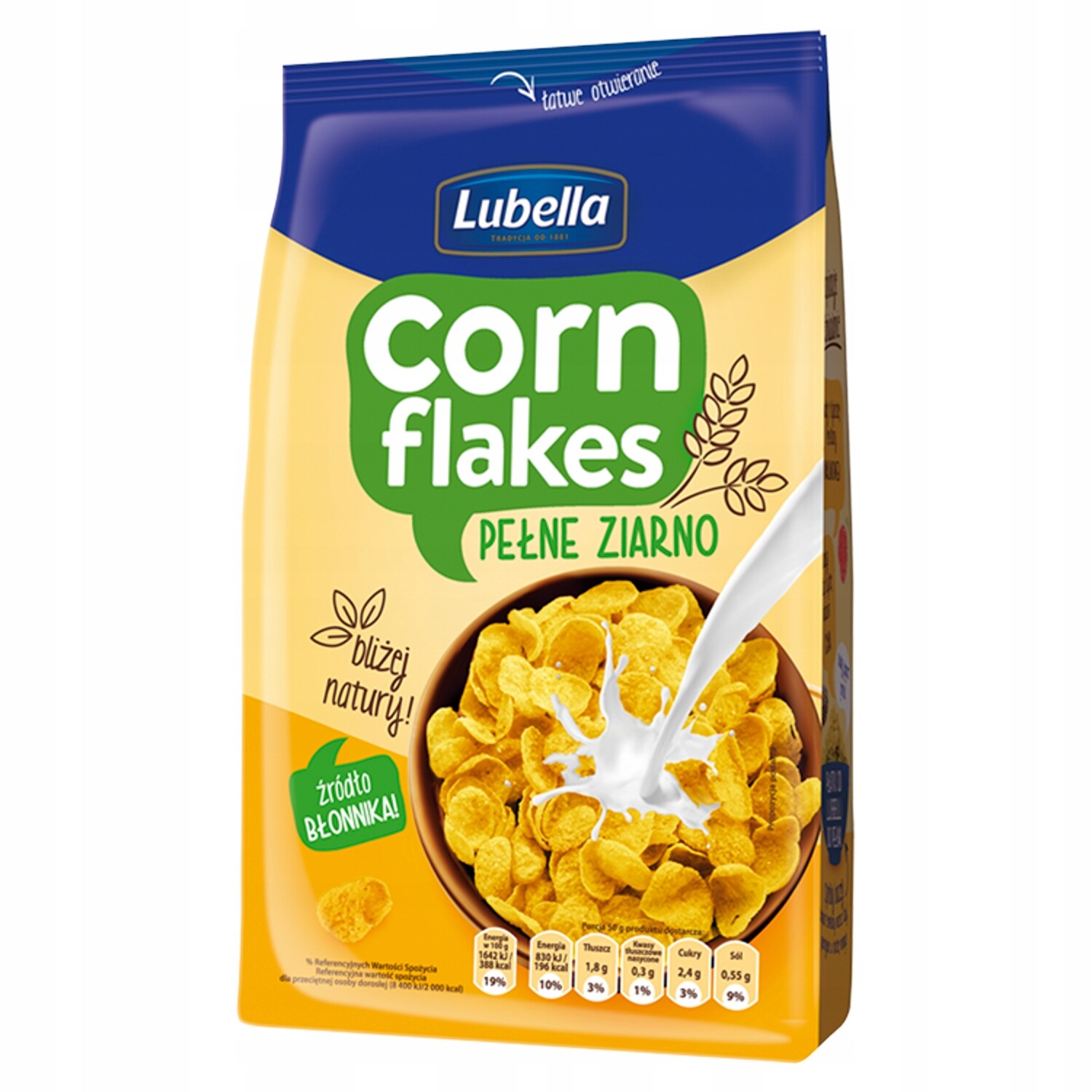 5x Lubella Corn Flakes Plné zrno 500 g