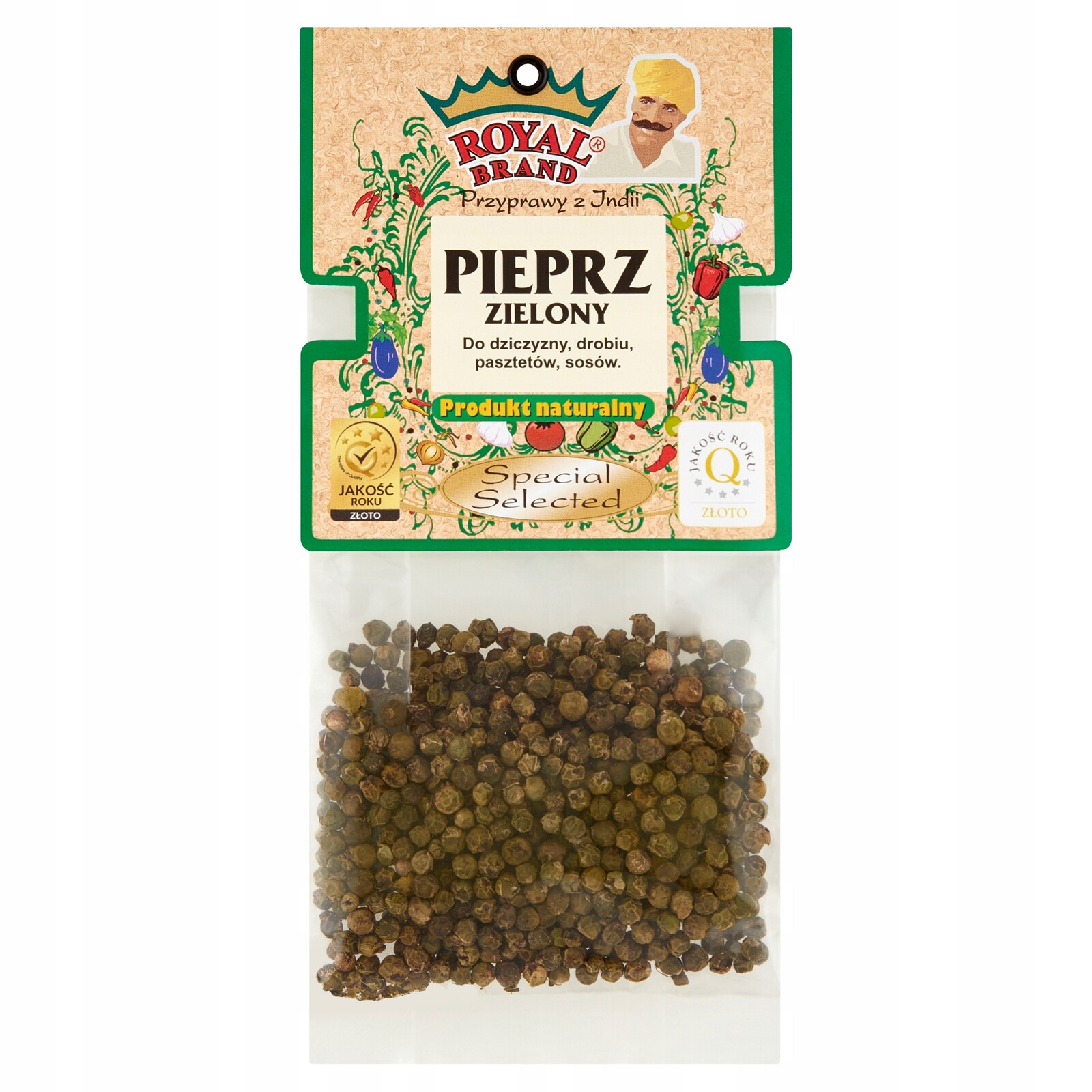 6x Royal Brand zelený pepř, výběrový, Premium 20 G