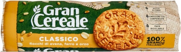 4x Obilné sušenky Gran Cereale Biscotti Classici 250 G