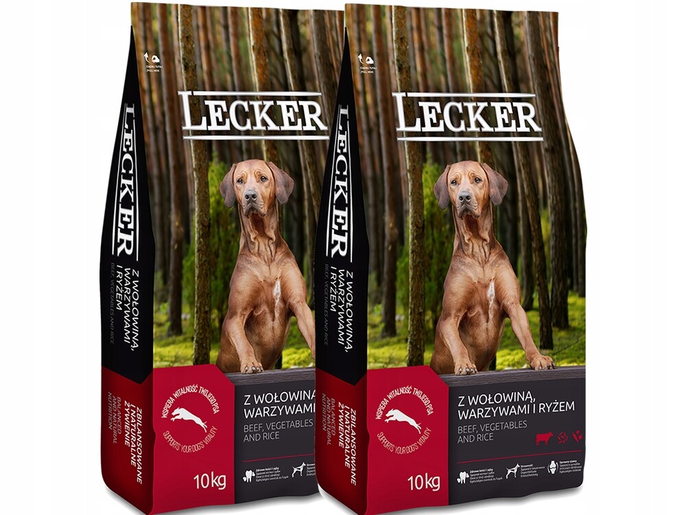 Lecker s hovězím masem a zeleninou 20 kg