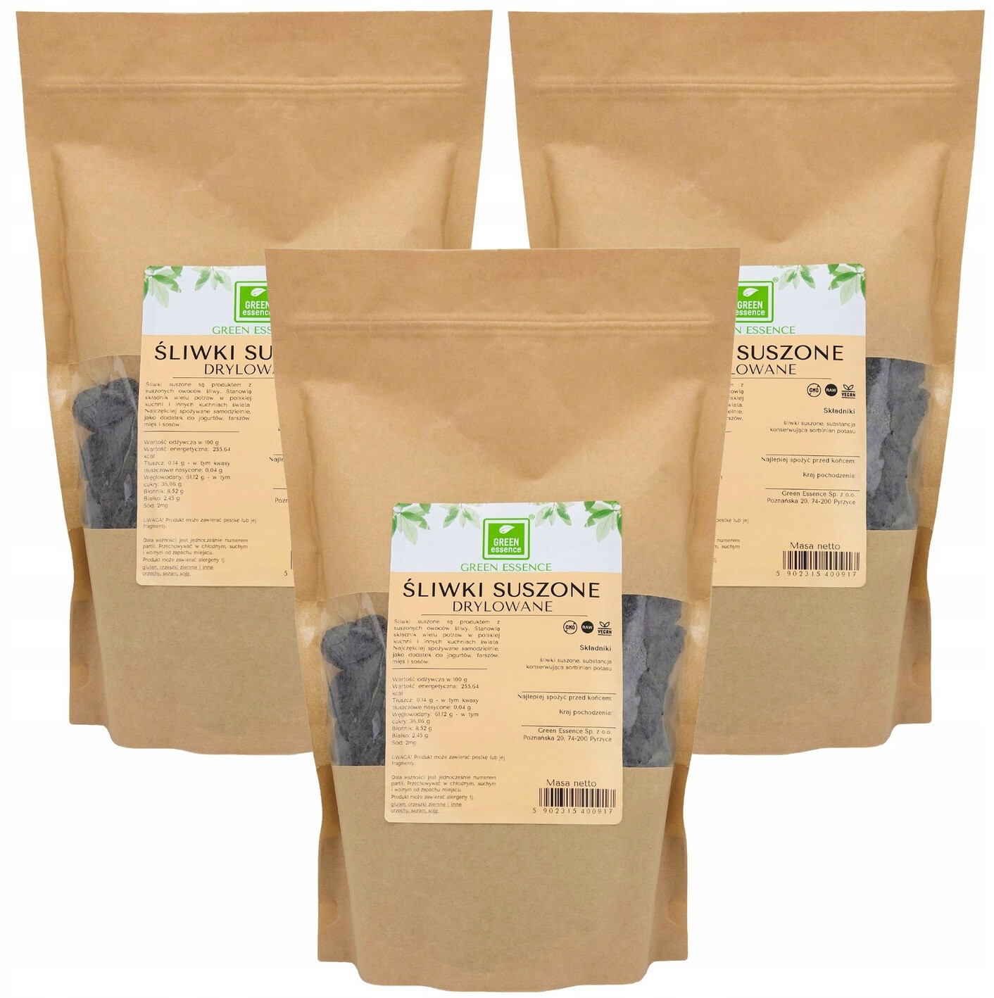 Sušené Švestky bez pecek sada 3x 1 kg kvalita švestka sušené čerstvé 3 kg