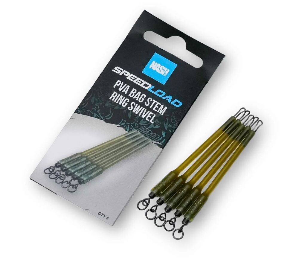 Nash Systém Speedload PVA Bag Stem Ring Swivel 5ks
