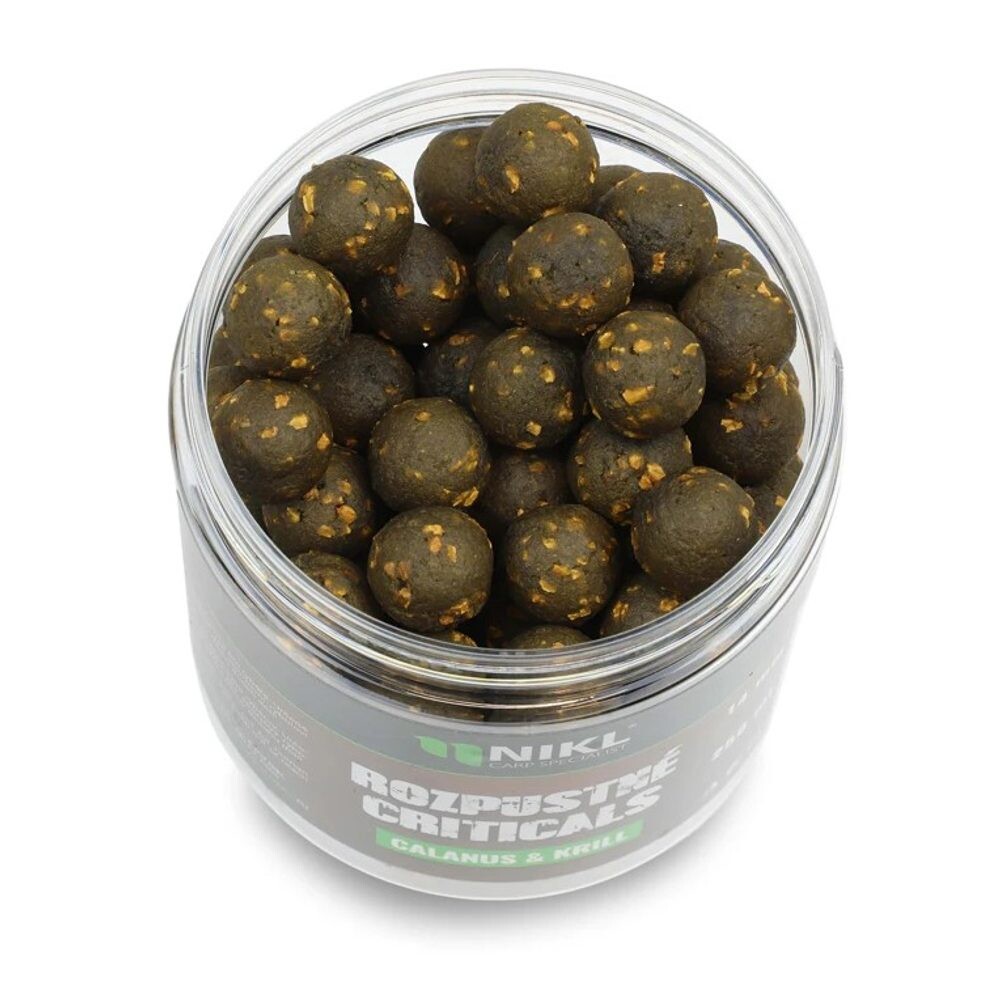 Nikl Rozpustné Criticals boilie Calanus & Krill 250ml - 14mm