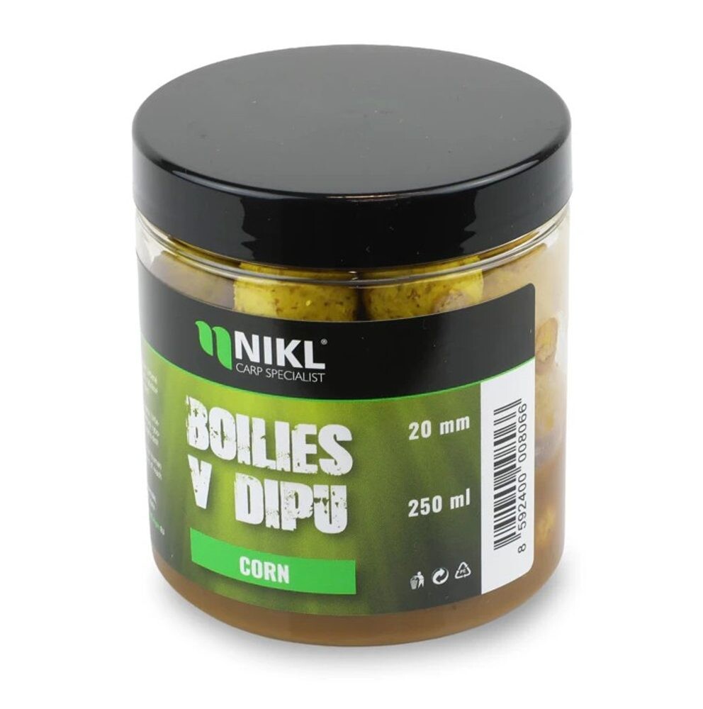 Nikl Boilies v dipu Corn 250ml - 20mm
