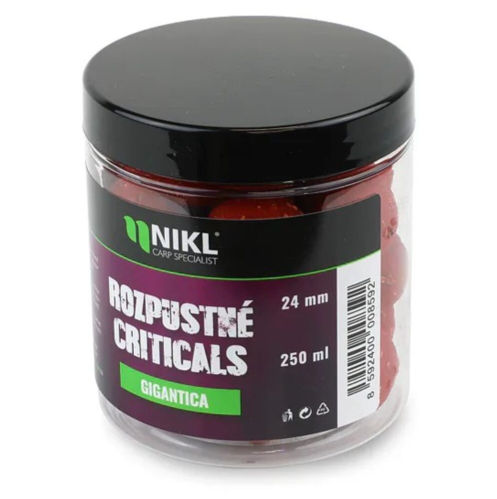 Nikl Rozpustné Criticals boilie Gigantica 250ml - 14mm