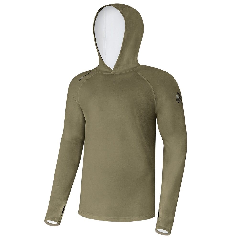 Giants fishing Funkční tričko s dlouhým rukávem UV50+ Hoodie Olive Green - 2XL