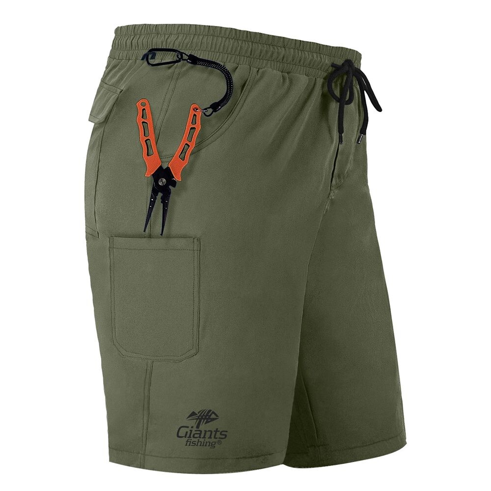 Giants Fishing Kraťasy Shorts Quick Dry UV50+ Olive Green - L